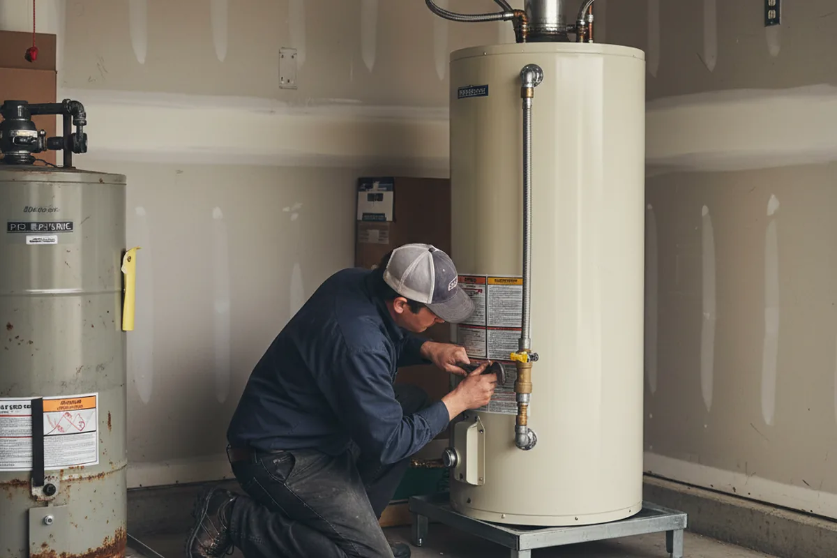 Water heater and shutoff valve replacement in Live Oak