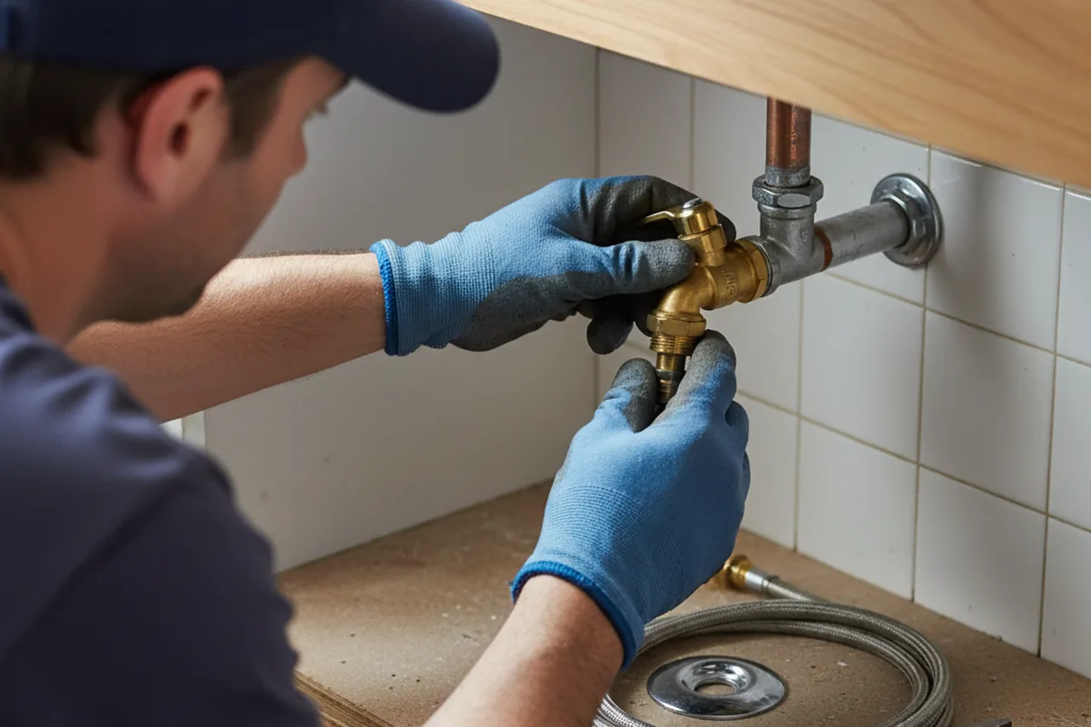 Shutoff valve and fitting work during Faucet and Fixture Repair in Live Oak